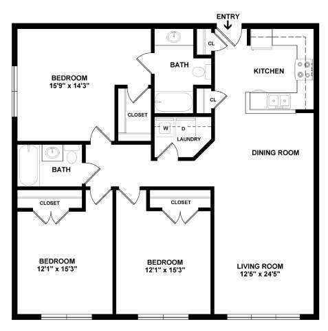 Floorplan - The Waverly