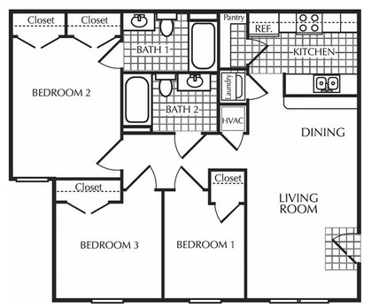 3BR/2BA - April Woods