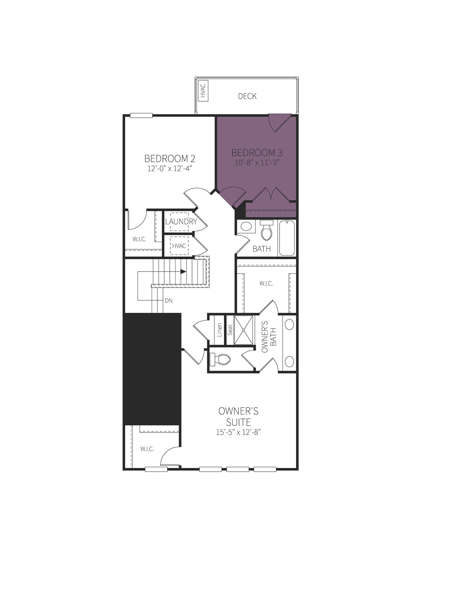 Floor Plan - Level 2 - 7215 Hancock Chase Ct