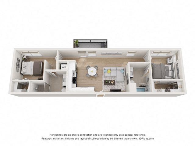 Floorplan - Evani 3223 Wilshire