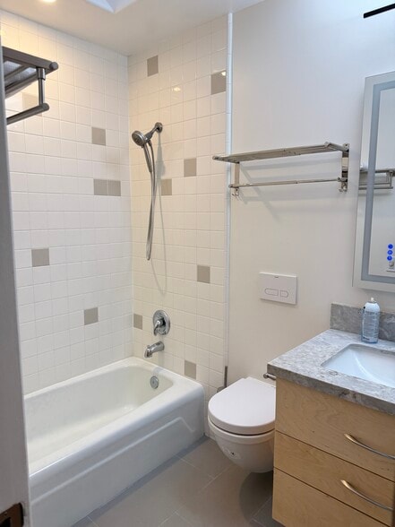 Hall bathroom, skylight - 1533 Princeton St