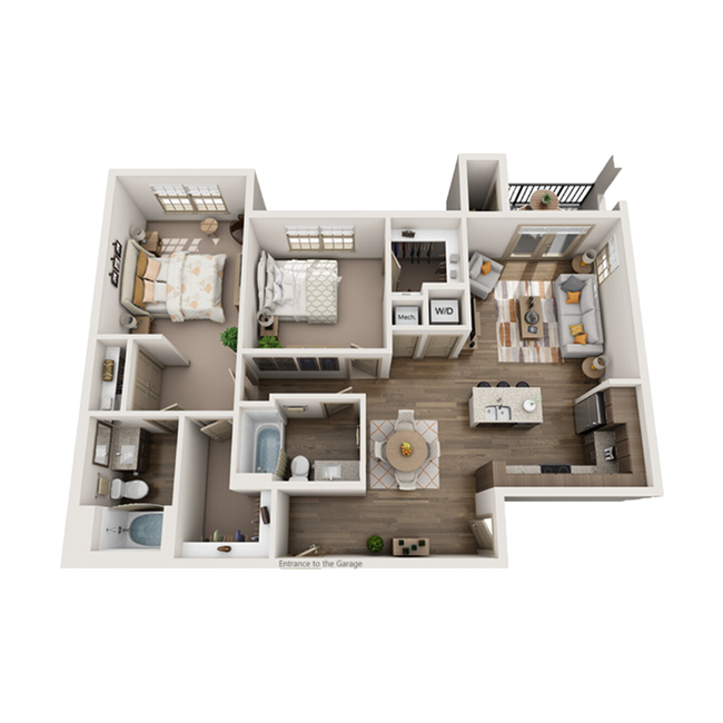 2 Bed/2 Bath w/ Double Garage - 22 North