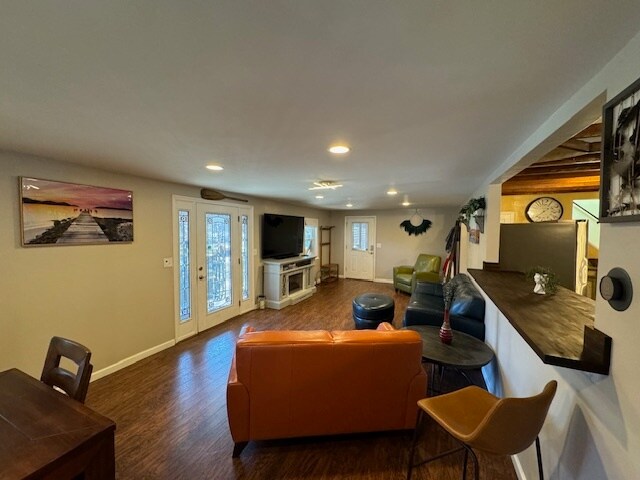 Living room and dining view - 312 Lehigh Dr