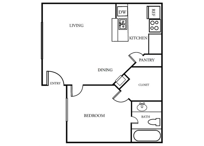 Floorplan - The Gardens Apartments