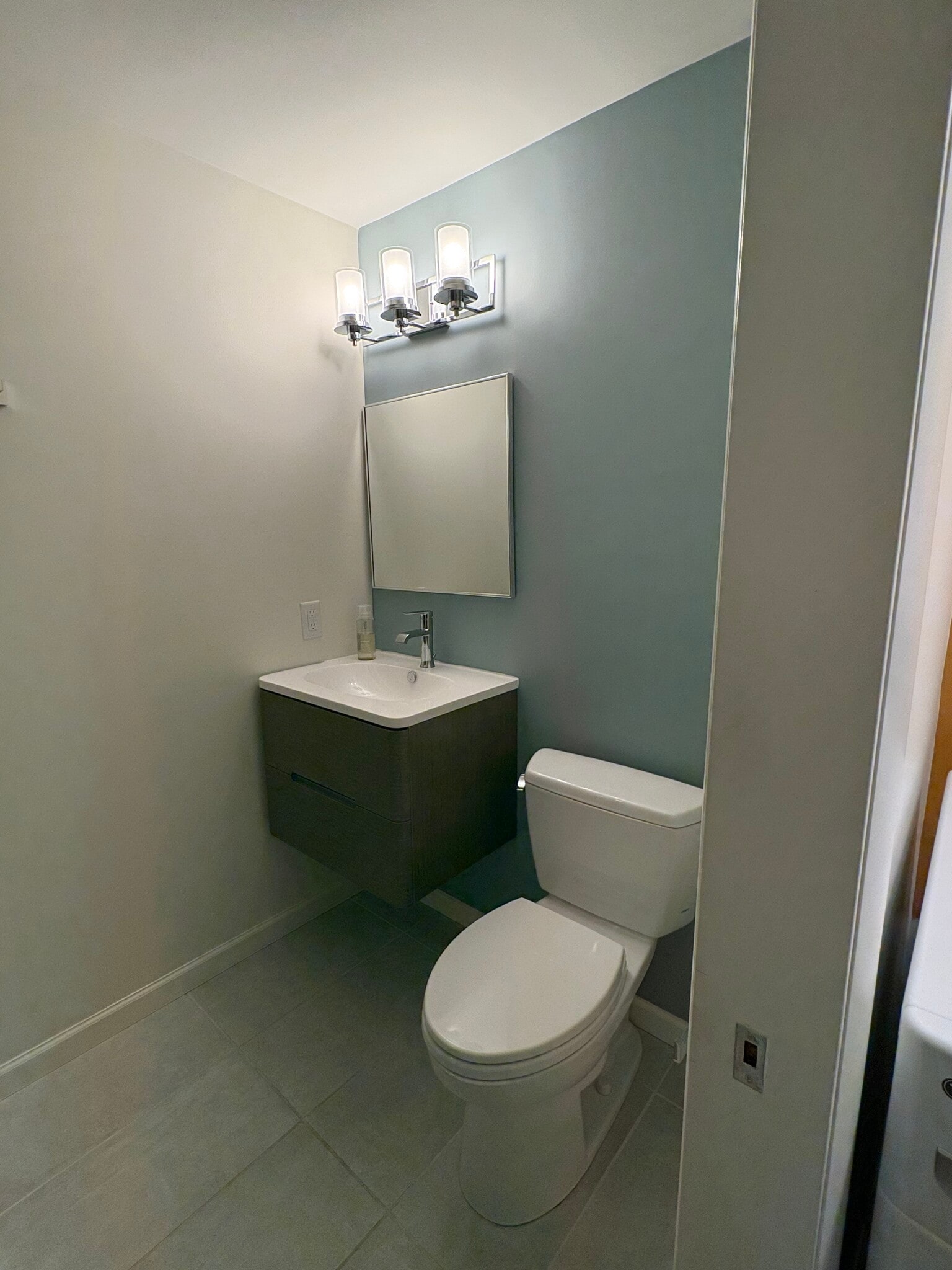 Lower Level 3/4 Bath w/Radiant Heat Tile Floor - 4639 Burgundy Ln