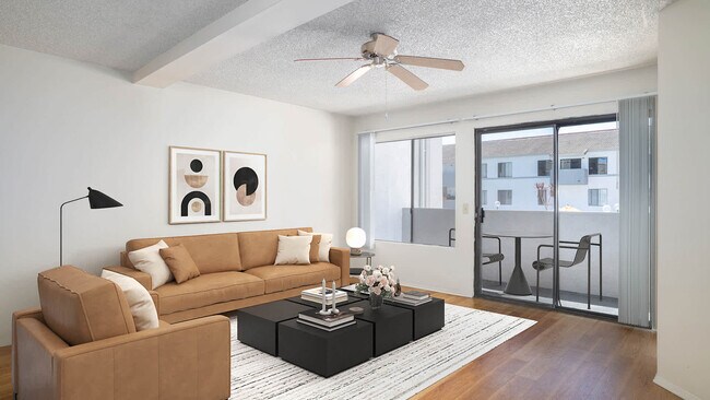 Living Room with Hard Surface Flooring - Ocean Crest