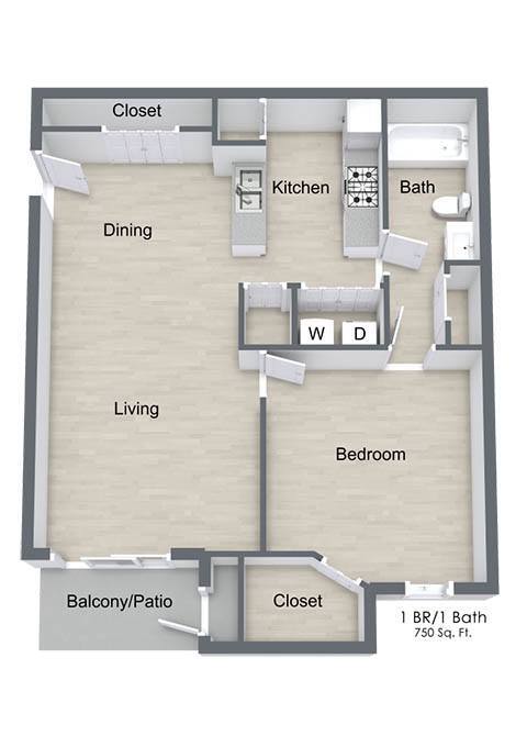 Floorplan - River Trace Apartments and Homes