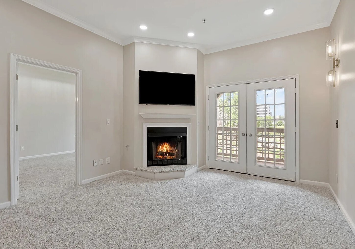 Gas remote controlled fireplace - 145 W End Pl