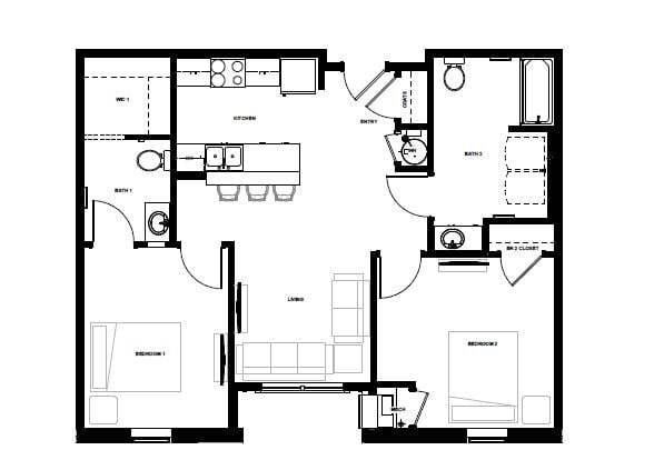 Floorplan - Stanton Park Apartments