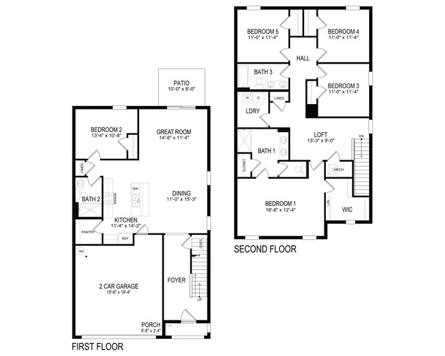 Robie Floor Plan - Bayport Place