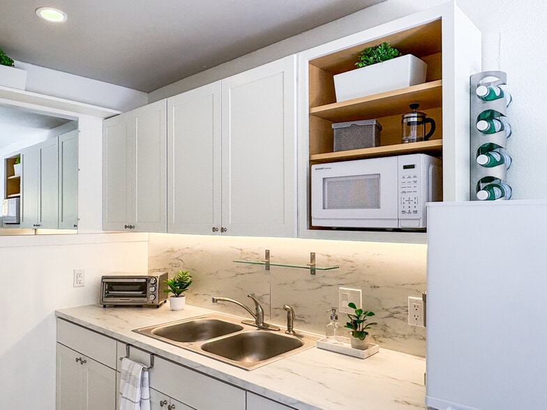 Efficiency kitchen stocked with all the essentials - 1329 Pitkin Ave