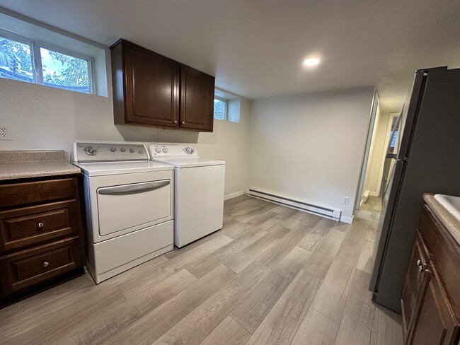 Washer/dryer in kitchen - 1137 E Platte Ave