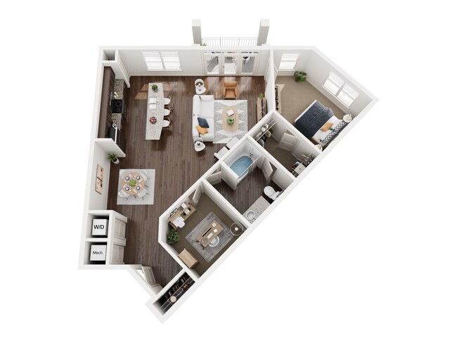 Floorplan - 1377 Brookhaven Apartments