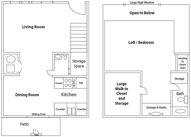 1BR/1.5BA - Kennedy Place Apartments