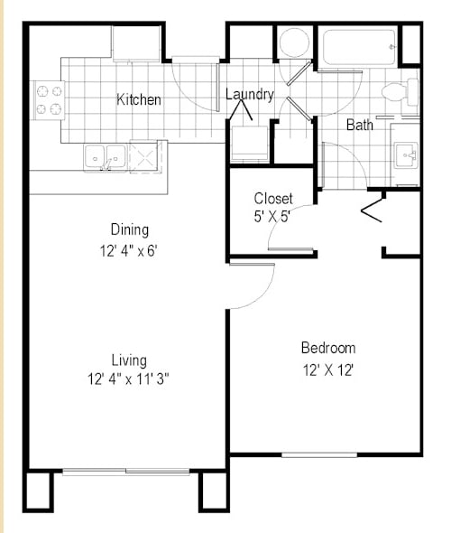 1BR/1BA - Parke Orcutt Apartments