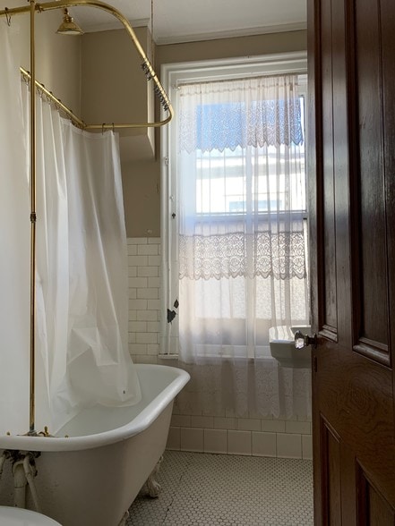 Bathroom with Clawfoot Tub - 804 Main St
