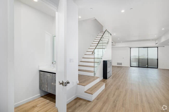 3BR, 3.5BA - 2,261SF - Living Room - 7341 Valmont St