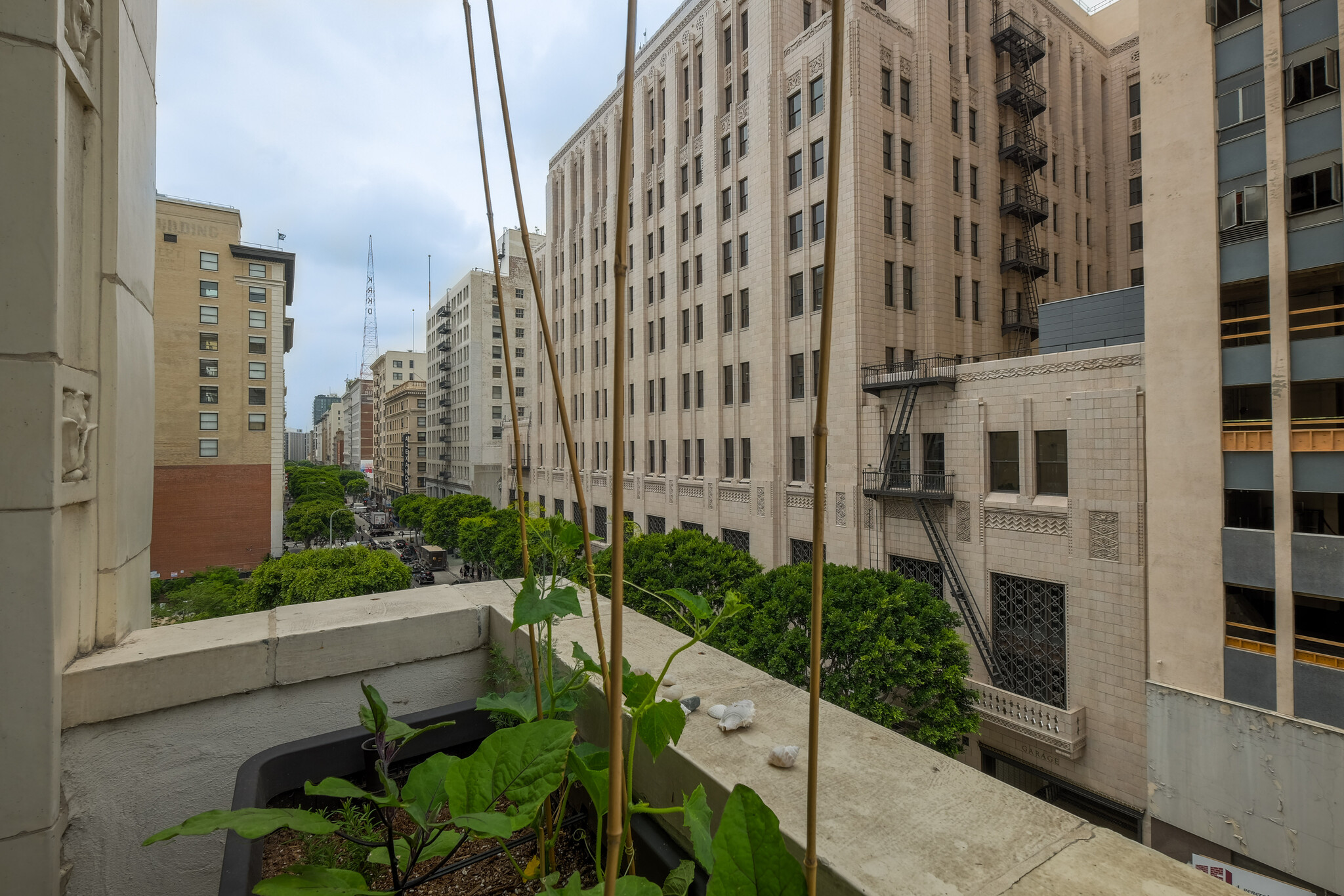 View from Balcony #3 - pan left - 416 S Spring St