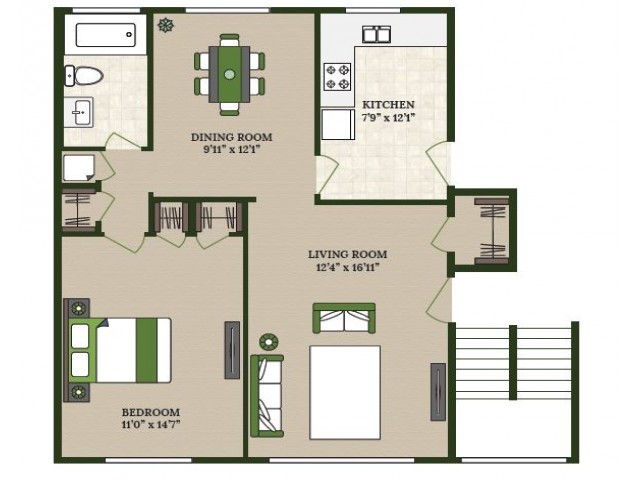 Floorplan - HOMESTEAD APARTMENTS