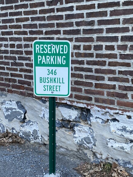 Reserved parking - 346 Bushkill St