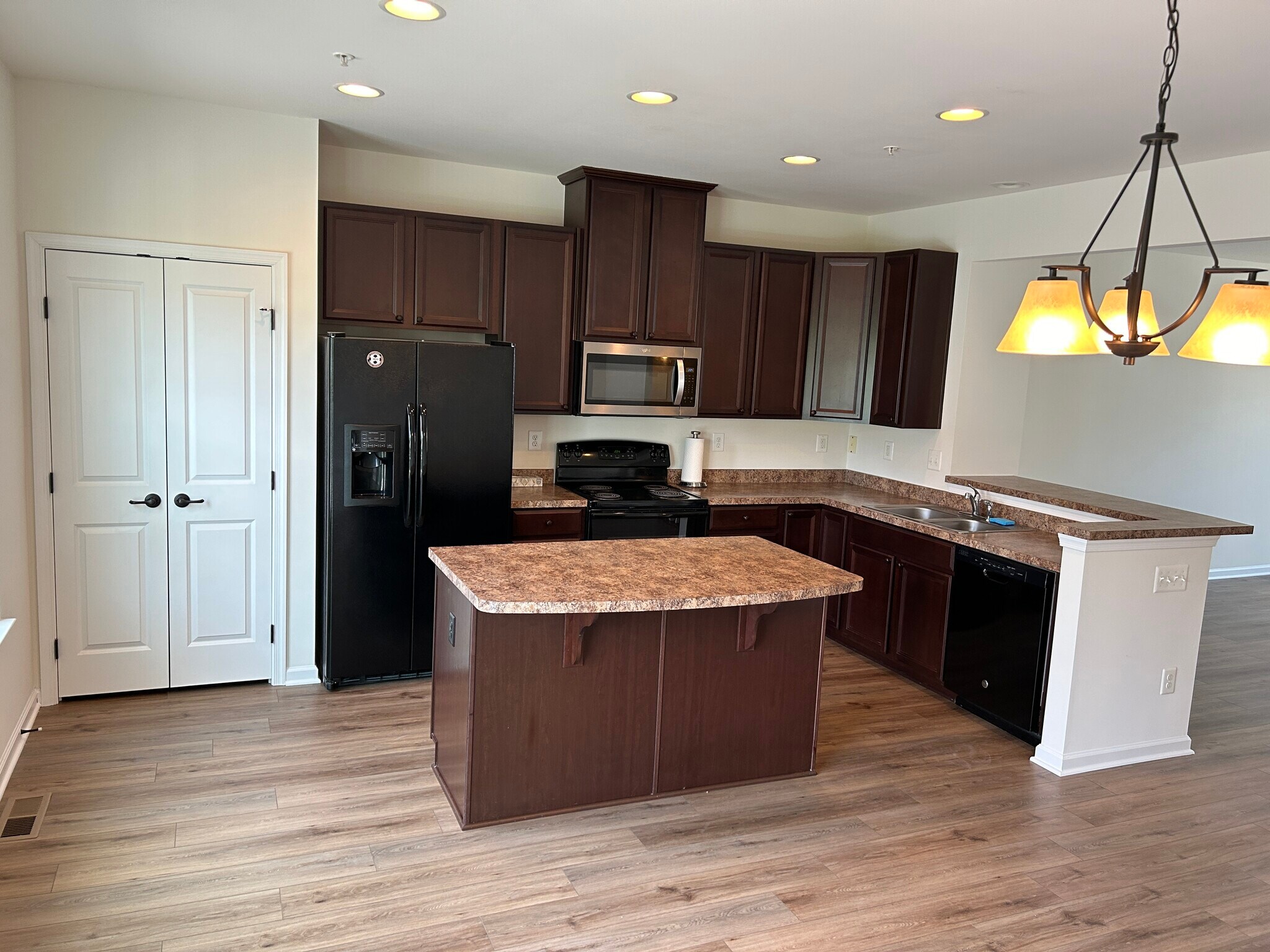 Kitchen- upgraded floor - 1280 Rannoch Ln