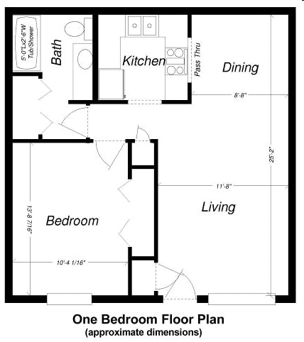 1BR/1BA - Lyn Village