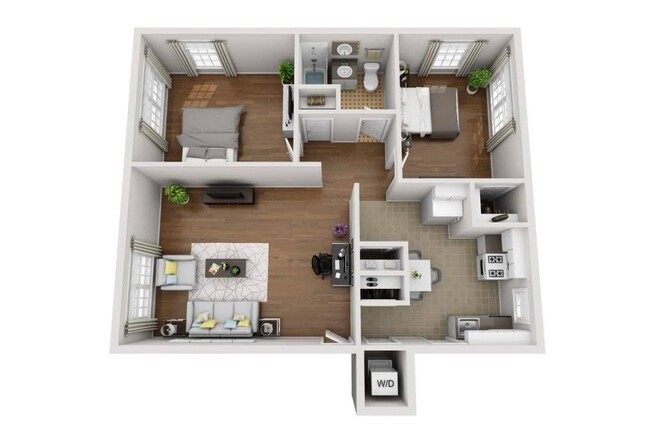 Floorplan - Crestwood Place Apartments