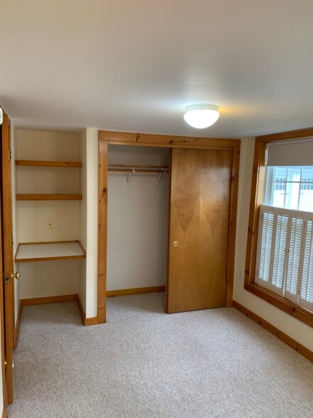Bedroom built in desk, shelves, closet - 37 Court St