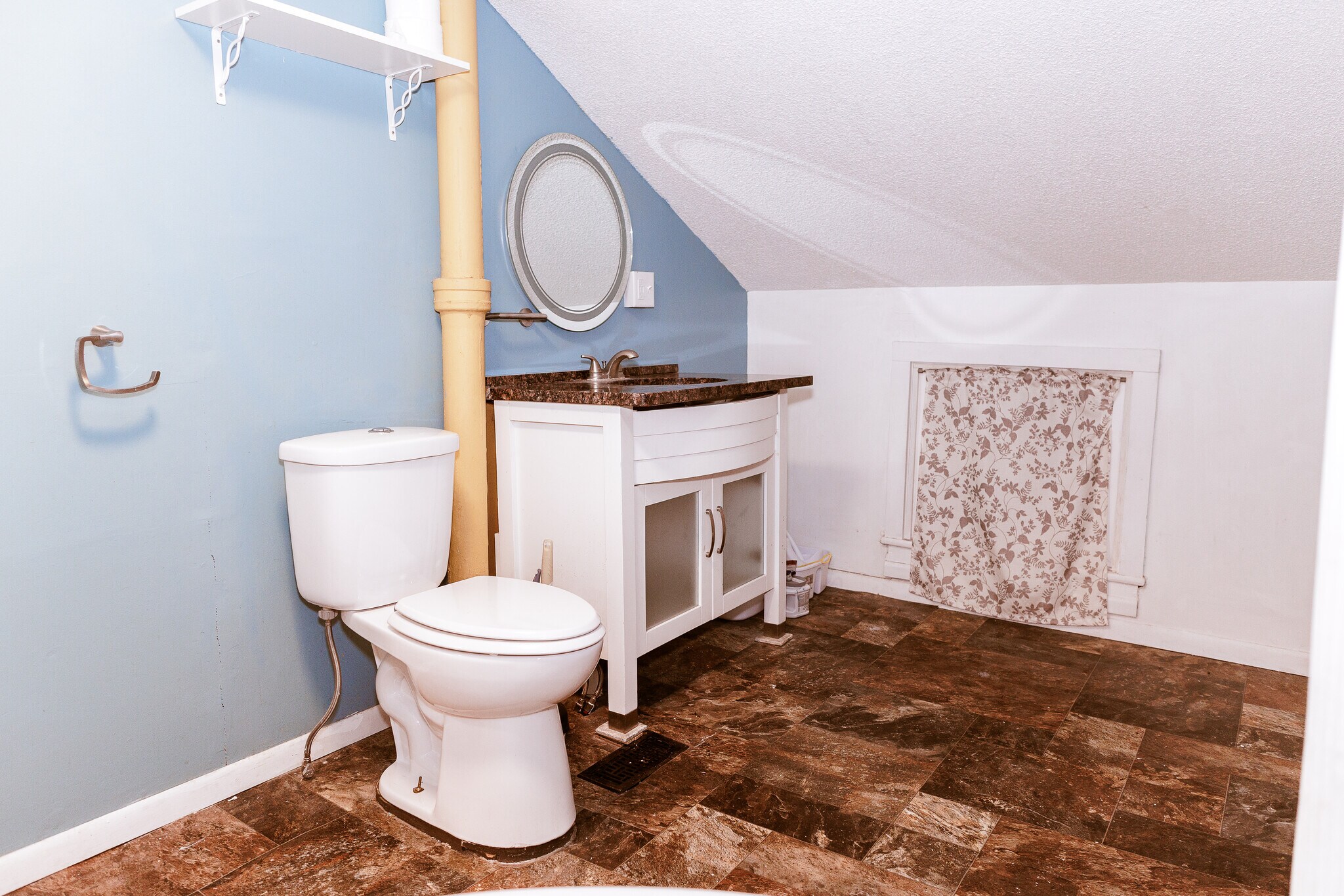 Updated granite sink counter, lit mirror, with defogger. - 327 S Adams St