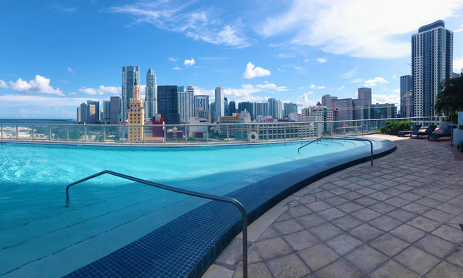 pool with downtown view - 888 Biscayne Blvd