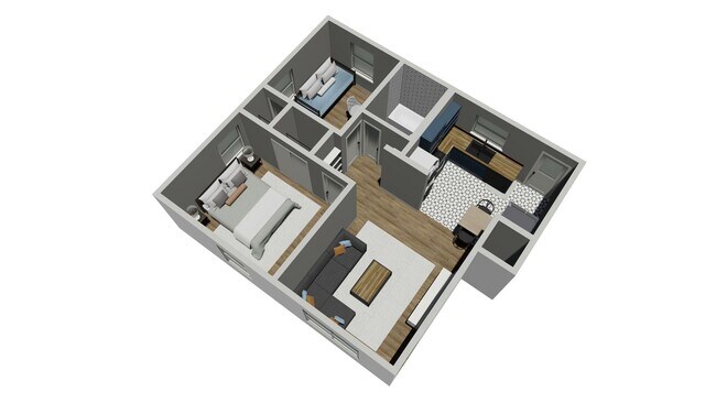Floorplan - Everly Apartments on Cherry Street