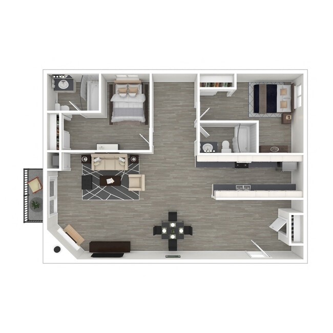 Floorplan - Kingsley Court Apartments