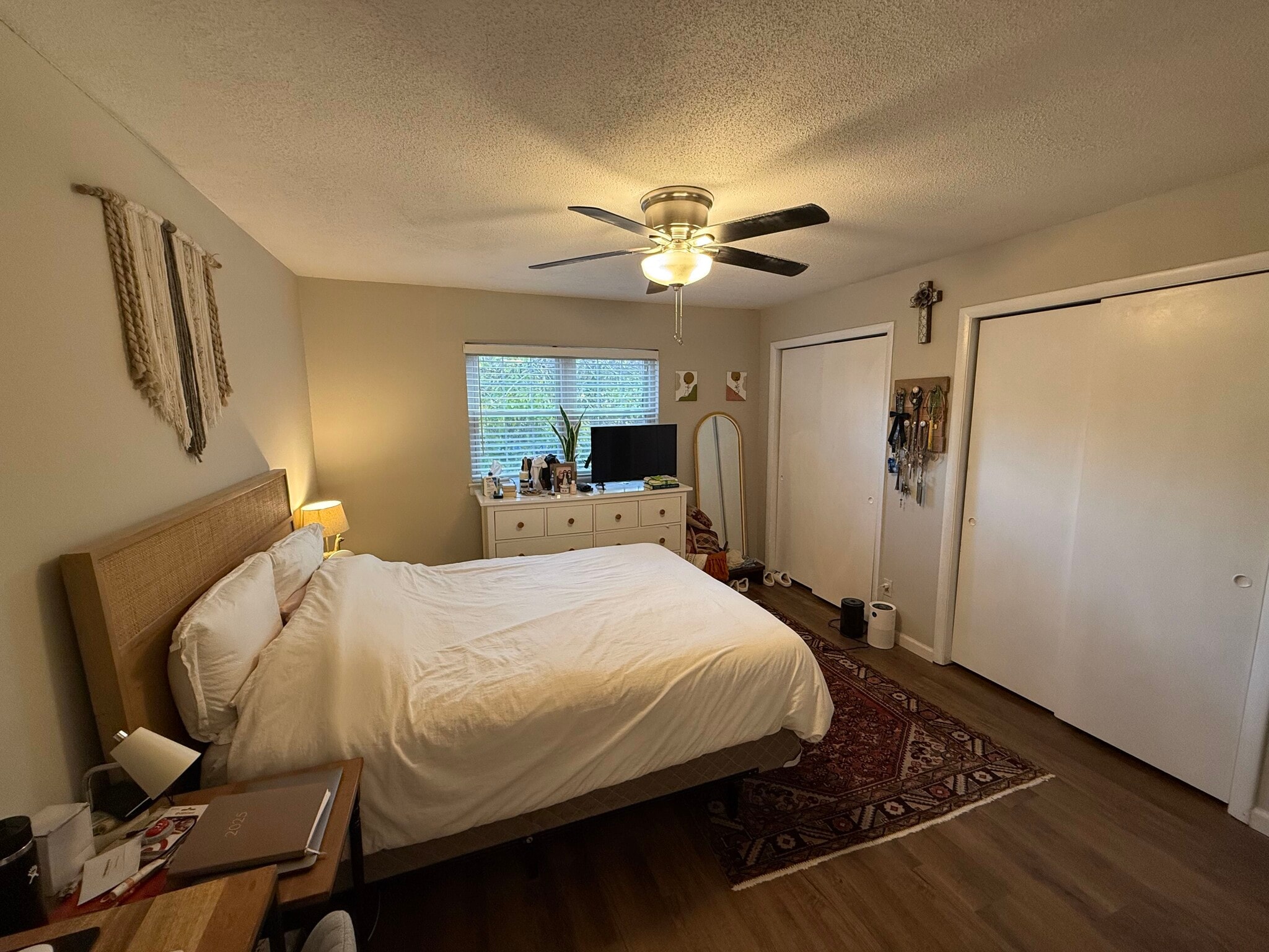 Master bedroom (unit does not come furnished) with two closets. - 1177 Church St
