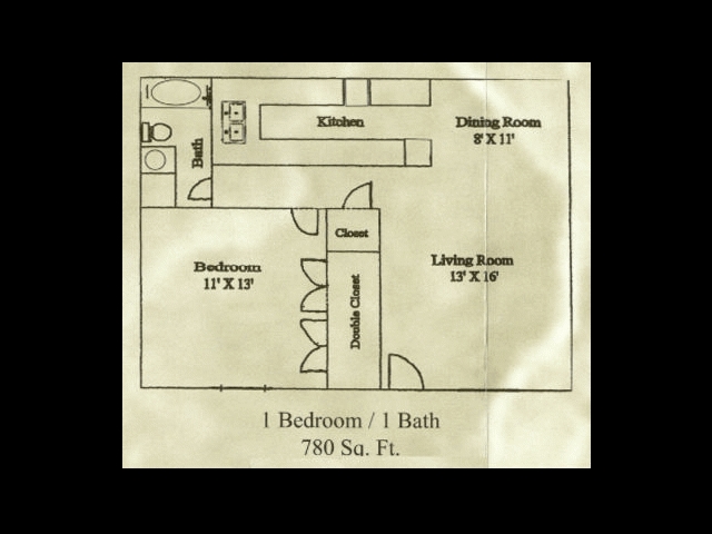 1BR/1BA - Crescent Ridge Apartments