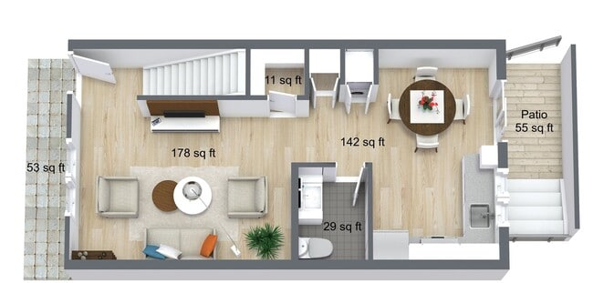 Floorplan - The Waverly Cottages