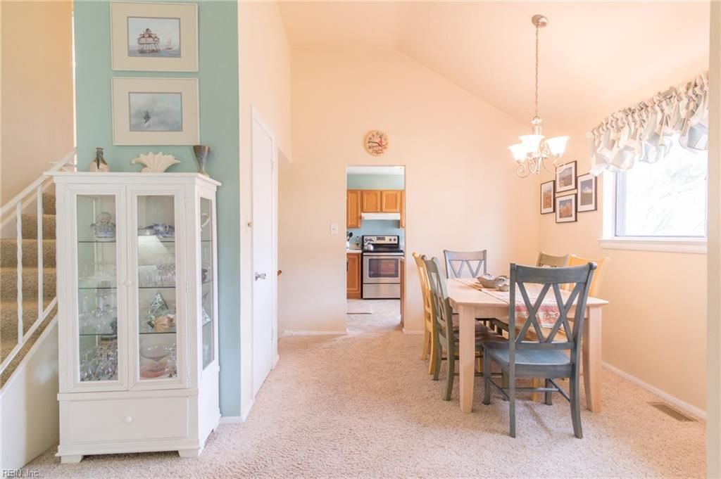 carpet has been removed and hardwood floors finished, painting in progress (shown in later pictures). - 301 Pepper Mill Ct