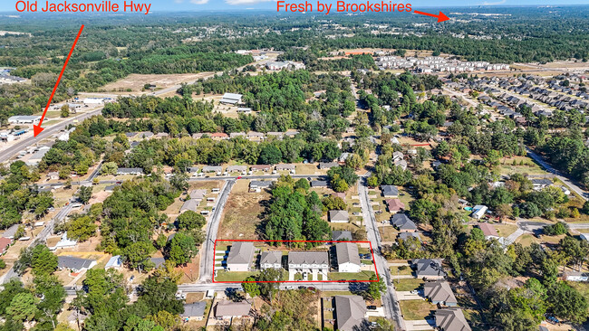 Overhead View Facing North - 10702 Washita Dr