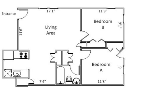 Floorplan - 2406 Calypso Rd