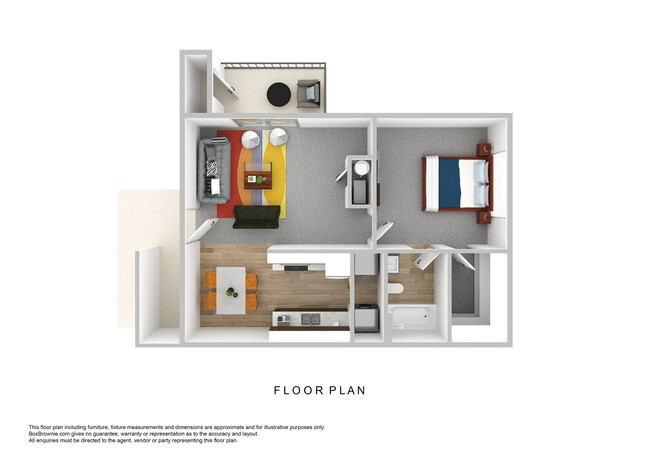 Floorplan - Chamberland Square Apartments