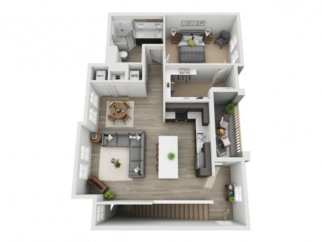 A4 One Bedroom Apartment - The Haven at Indigo Square