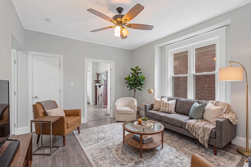 Living Room staged - 5125 Carthage Ave