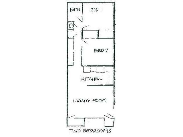 2BR/1BA - Latah Village