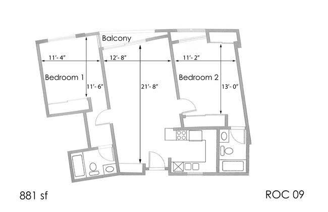 Floorplan - Park Rochester Apartments