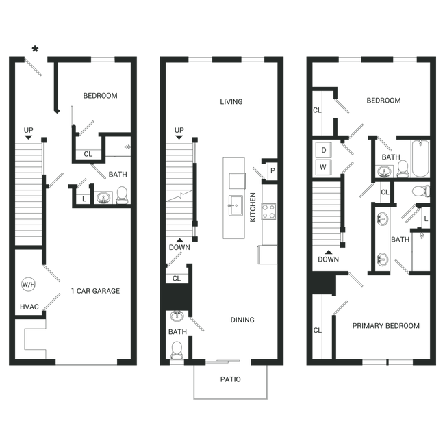 Floorplan - Townes at Five Points