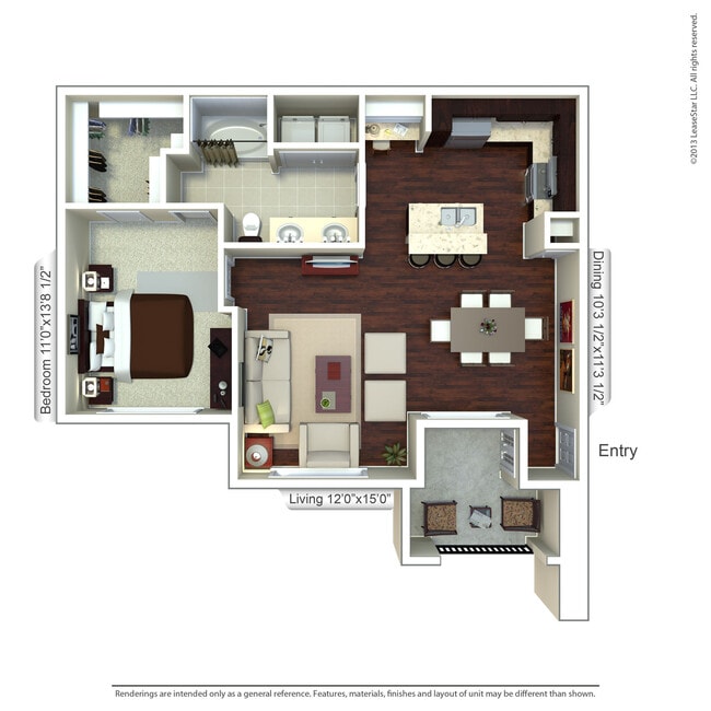 Floorplan - Valencia Place Apartments