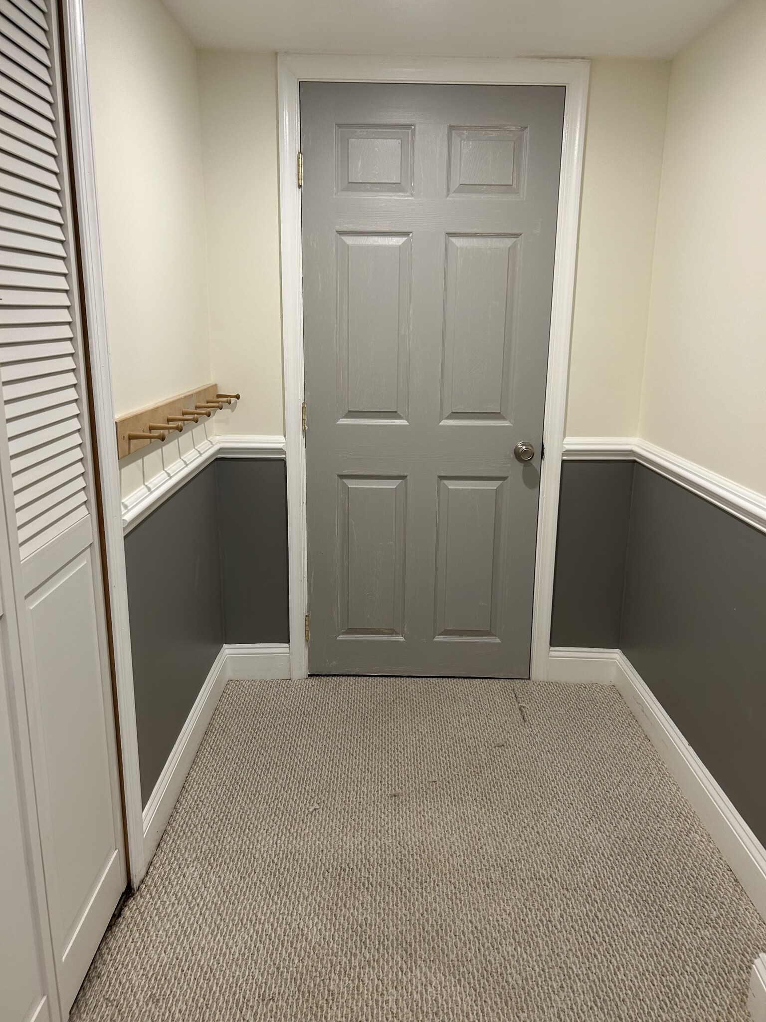 Bathroom and large storage area with hanging rack - 9809 Hammer Ln