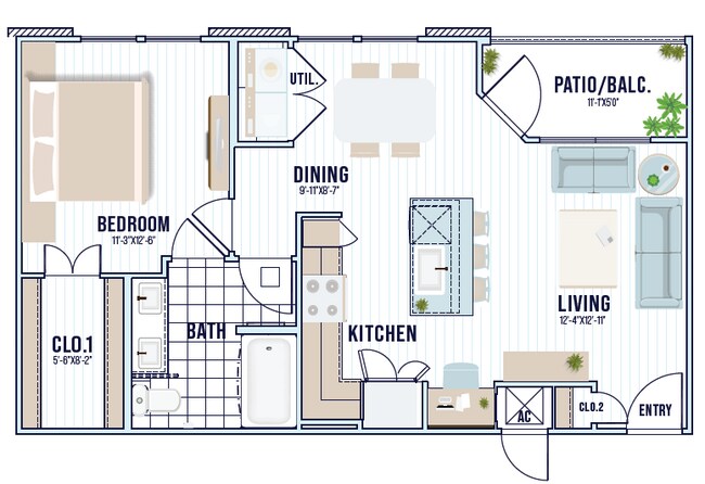 A23 | 726 sq ft - Dakota at Shepherd