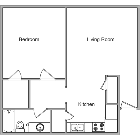 1BR/1BA - Bellfort Plaza Apartments - All bills paid