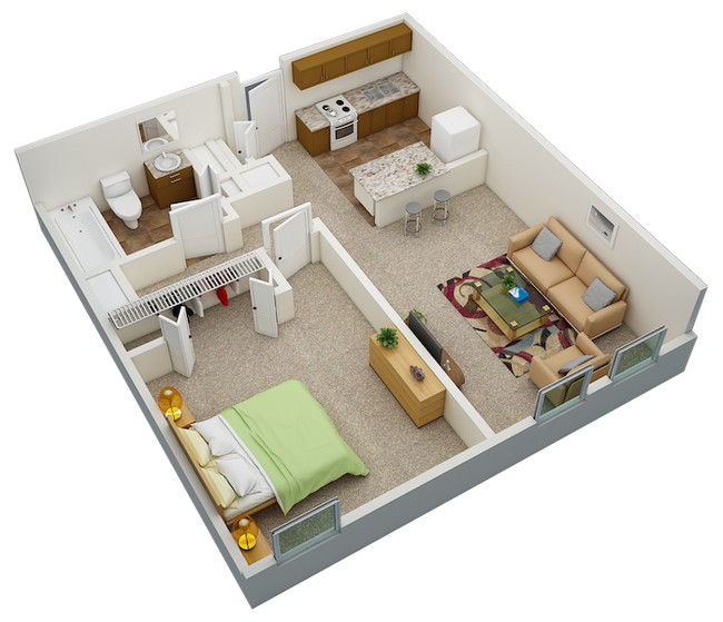 Floorplan - Sundale Manor Apartments