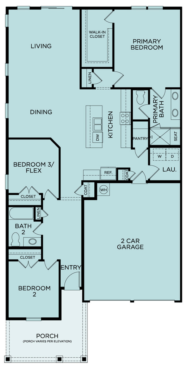 Redbud Floor Plan - 360 Communities at Durham Farms